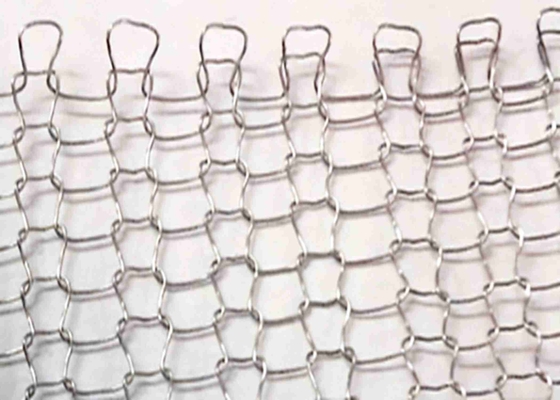 Industrial Fields 0.12mm Wire Knitted Stainless Steel Mesh