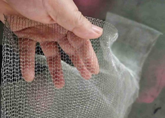 Industrial Fields 0.12mm Wire Knitted Stainless Steel Mesh
