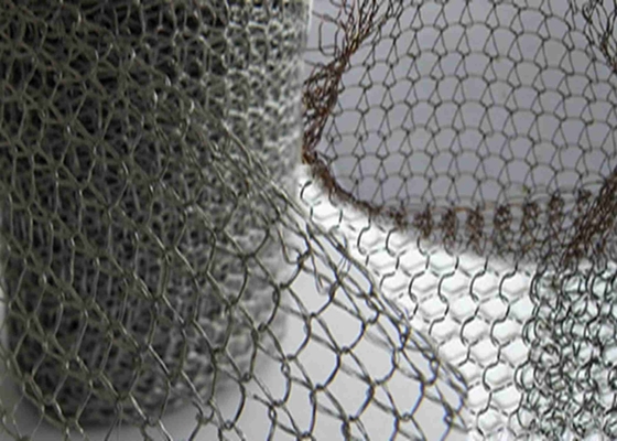Alkali And Acid Resistance Stainless Steel Knitted Wire Mesh 0.08mm To 0.5mm