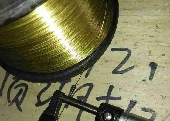 Golden Color 2.5 Mm Brass Wire Alloy Copper And Zinc Abrasion Corrosion Resistance