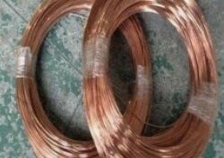 99.9% Pure Copper Wire Round And Flat Shape Resistant To Corrosion Abrasion