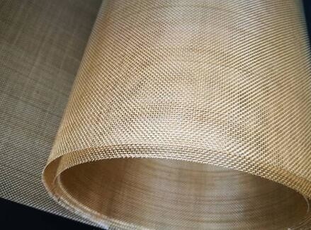 Corrosion Resistance Metal Woven Wire Mesh Wear Resistance #65 Brass #70 Brass #80 Brass
