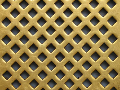 Copper Brass Non Ferrous Perforated Metal Mesh 0.5mm Thick