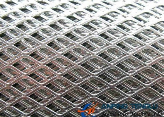 Diamond Flattened Expanded Metal Wire Mesh Small Hole 8mm Thick