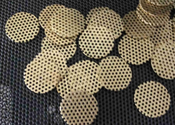 Copper Wire Mesh Filter Disc 2um To 300um Filter Precision With High Fatigue Resistance