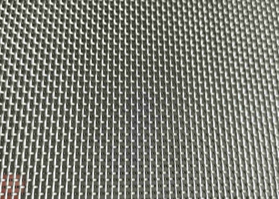 80Mesh Twill Weave SS Woven Wire Mesh Cloth 1.0m to 8.0m Width