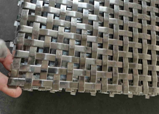 16mm Hole 8mm X 2mm Flat Metal Mesh SS304 High Strength And Durable