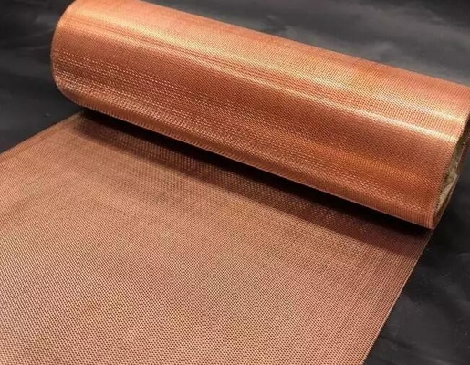 Copper Woven Wire Mesh With Slit Edge With Resists Atmospheric And Moisture Corrosion