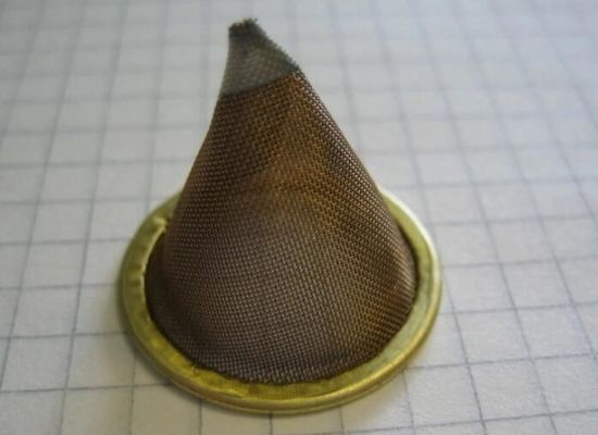Латунный конический стрейнера SS304 фильтры с плоским острым дном
