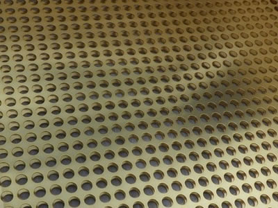 Copper Brass Non Ferrous Perforated Metal Mesh 0.5mm Thick