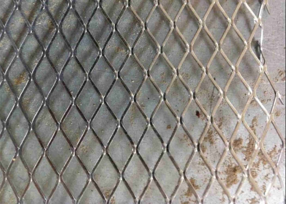 Diamond Flattened Expanded Metal Wire Mesh Small Hole 8mm Thick